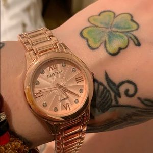 Ellen Tracy Rose Gold Watch